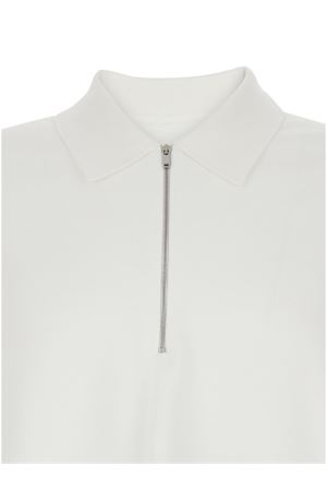 White cotton piqué polo shirt JIL SANDER | J61GL0002J20336100